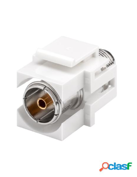Goobay - modulo keystone sat antenna montaggio ad incasso