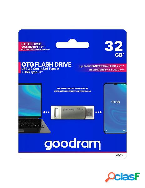 Goodram - goodram dualdrive otg 32gb usb 3.2 + type c