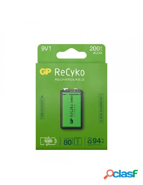 Gp batteries - blister 1 batteria ricaricabile 9v 200 mah gp