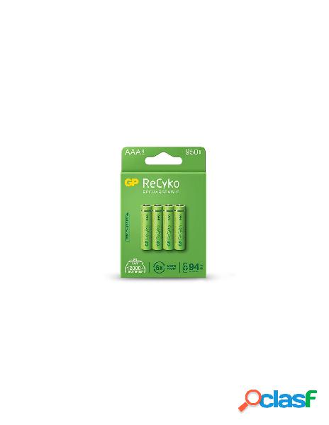 Gp batteries - blister 4 batterie ricaricabili aaa mini