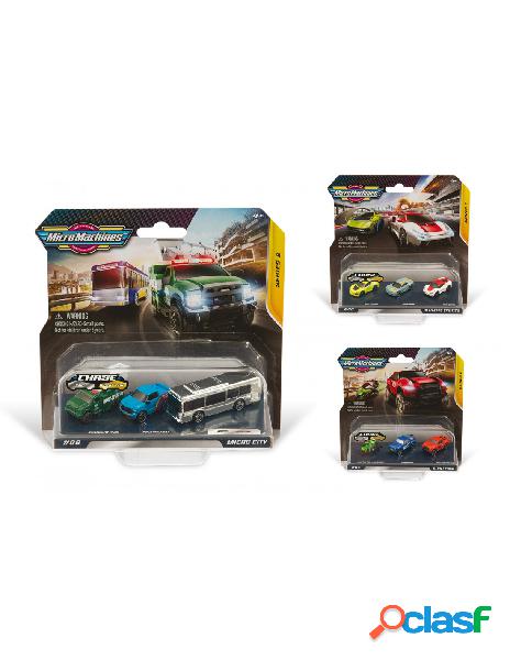 Grandi giochi - micrro machine blister 3 veicoli serie 3