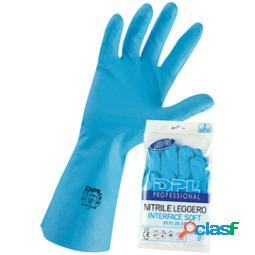 Guanti alimentari MPNLX431 - in nitrile - taglia S - azzurro