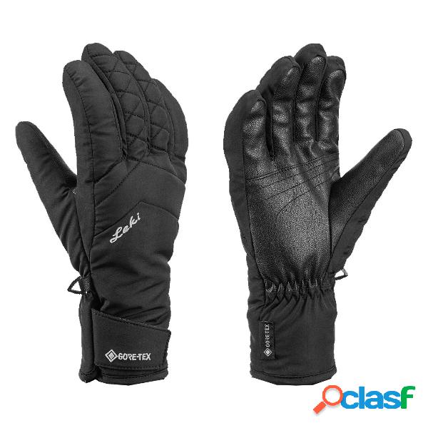 Guanti sci Leki Sveia Gtx donna (Colore: nero, Taglia: 8)