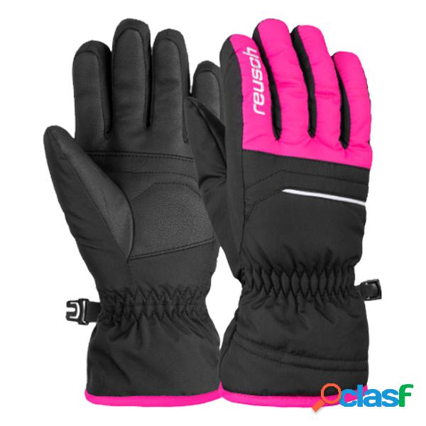 Guanti sci Reusch Alan (Colore: black-pink glo, Taglia: 4.5)