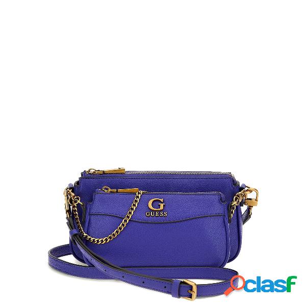 Guess NELL DOUBLE POUCH CROSSBODY VIO HWVB8678700 VIO VIOLET