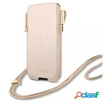 Guess Saffiano Script Logo Custodia Universale con Tracolla