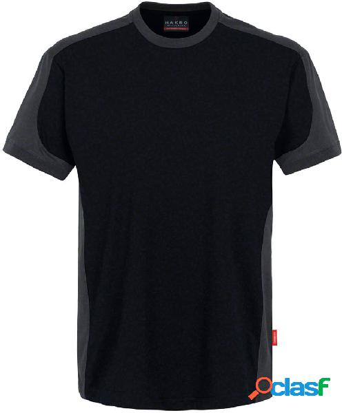 HAKRO - T-shirt Contrast Performance nero