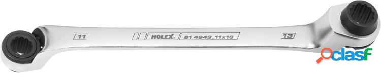 HOLEX - Chiave poligonale doppia, tipo a cricchetto,