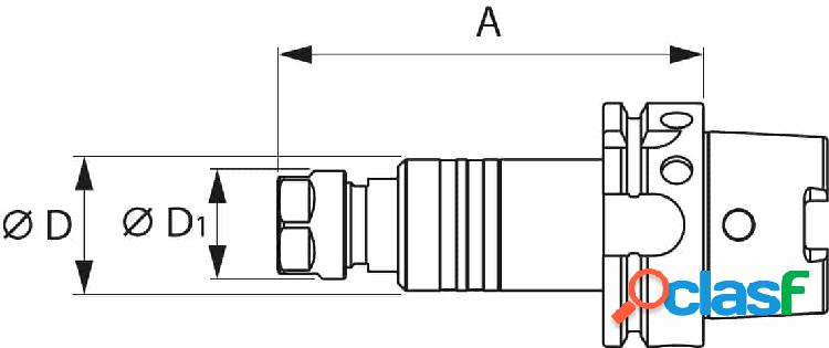 HOLEX - Mandrino di maschiatura, Synchro ER HSK-A 63