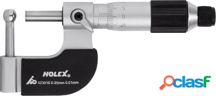 HOLEX - Micrometro, Intervallo di misurazione: 0-25 mm