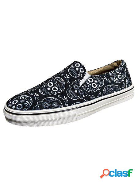 Halloween Cranio Disegno Casuale Scarpe