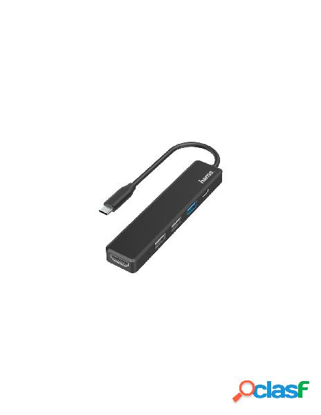 Hama - hub hama 00200117 usb type c con hdmi black