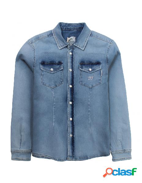 Henry cottons - camicia jeans henry cottons bambino