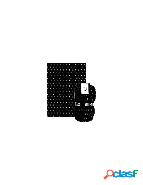 Hermet - plaid hermet 9704 160 j001 juve bianco e nero
