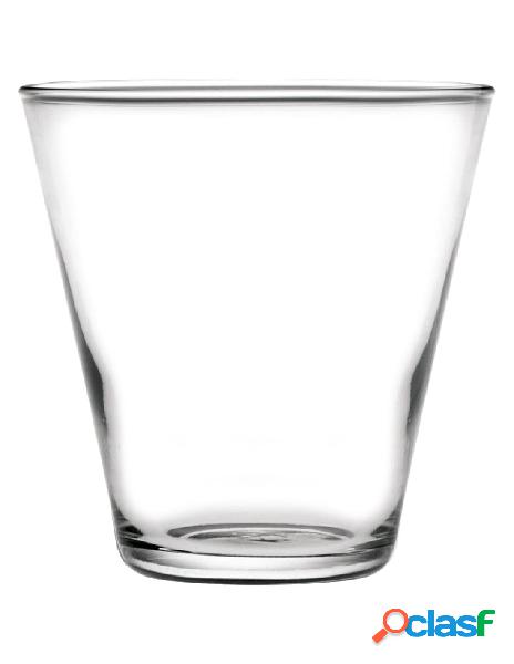 H&h - set 6 bicchieri vetro fuji 28 cl