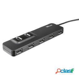 Hub Oila - 7 porte USB 2.0 - alimentatore incluso - Trust