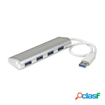 Hub usb 3.0 a 4 porte compatto e portatile con cavo