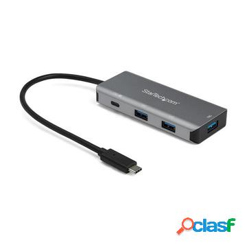 Hub usb-c a 4 porte con power delivery- 10 gbps - 3 usb-a e