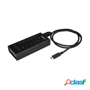 Hub usb-c a 7 porte in metallo - usb-c a 5x usb-a e 2x usb-c