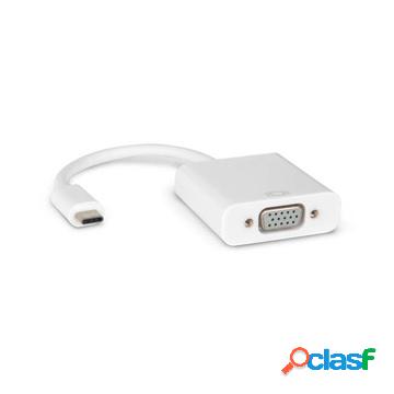 Hvatc2vga cavo e adattatore video 0,13 m usb c vga bianco