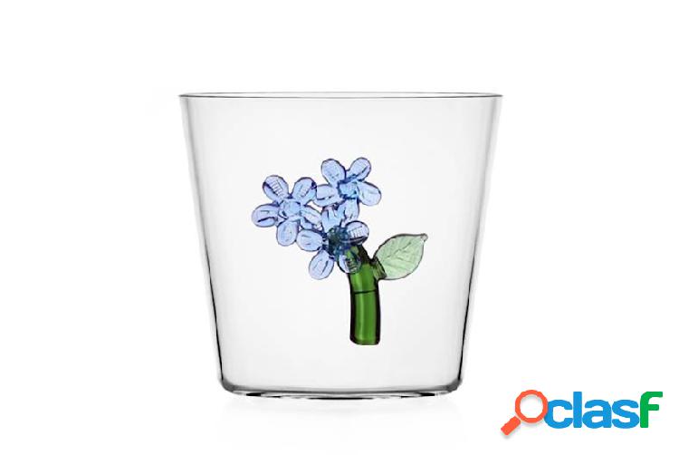Ichendorf Bicchiere tumbler Botanica Fiore Azzurro azzurro
