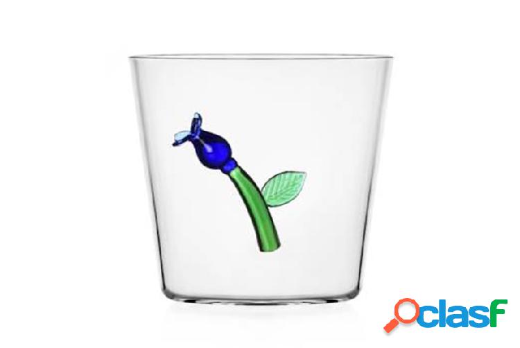 Ichendorf Bicchiere tumbler Botanica Fiore Blu blu