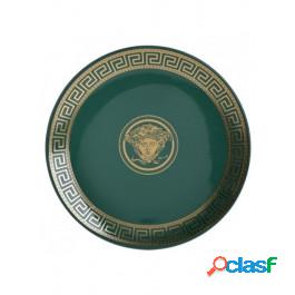 Inart Piatto In Ceramica Green/golden