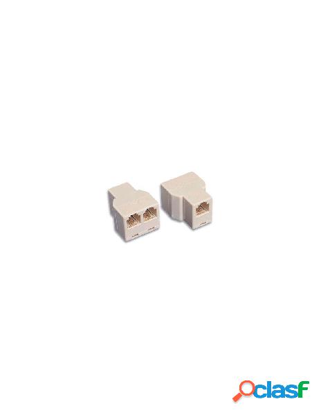 Intellinet - accoppiatore telefonico 2 x 6p4c f a 6p4c f