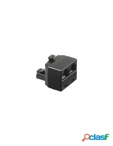 Intellinet - accoppiatore telefonico 8p8c m a 2x 8p8c f