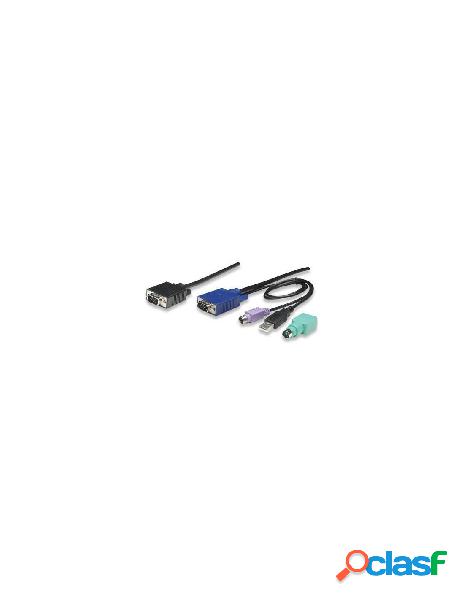 Intellinet - cavo triplo per kvm 15 poli a combo usb e ps2 3