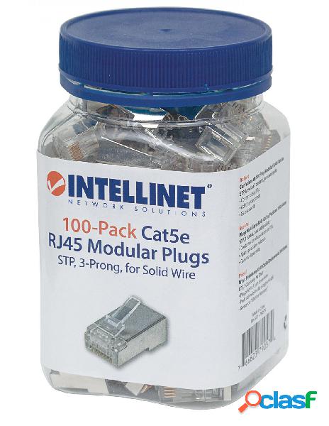 Intellinet - confezione da 100 plug modulari rj45 cat.5e