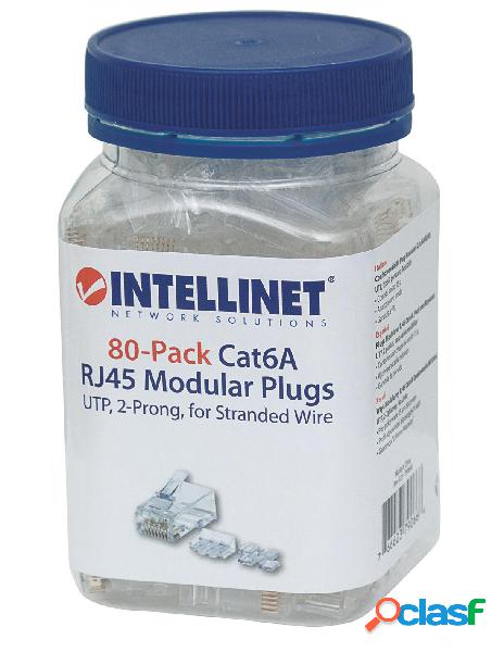 Intellinet - confezione da 80 plug modulari cat.6a rj45 utp