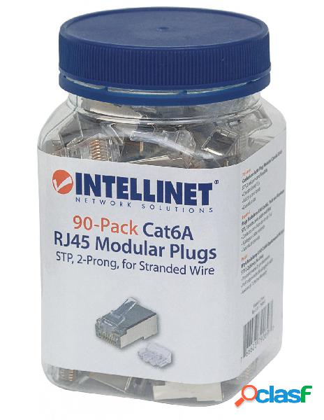 Intellinet - confezione da 90 plug modulari cat.6a rj45 stp
