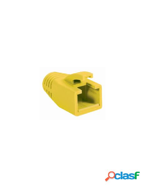 Intellinet - copriconnettore per plug rj45 cat.6 8mm giallo