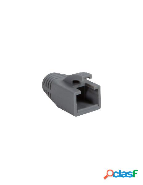 Intellinet - copriconnettore per plug rj45 cat.6 8mm grigio