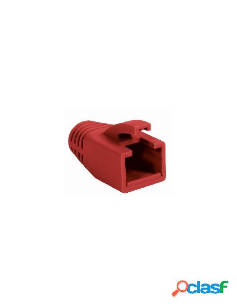 Intellinet - copriconnettore per plug rj45 cat.6 8mm rosso