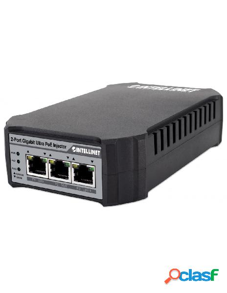 Intellinet - iniettore 2 porte gigabit ultra poe