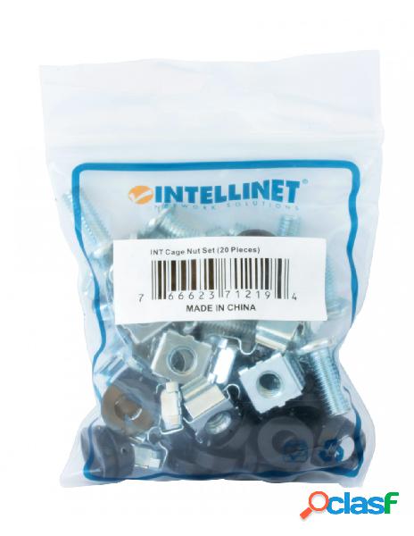 Intellinet - kit set 20 viti, 20 dadi e 20 rondelle per