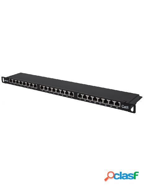 Intellinet - pannello patch 24 posti 19 0.5u cat6 ftp nero