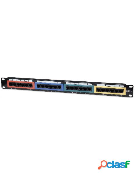 Intellinet - pannello patch utp 24 porte cat.6 codifica