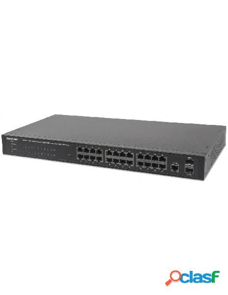Intellinet - switch 24 porte poe web-managed gigabit