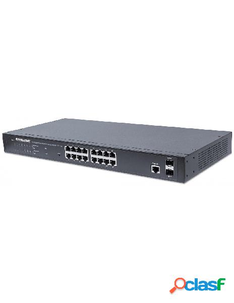 Intellinet - switch gigabit ethernet 16 porte poe+