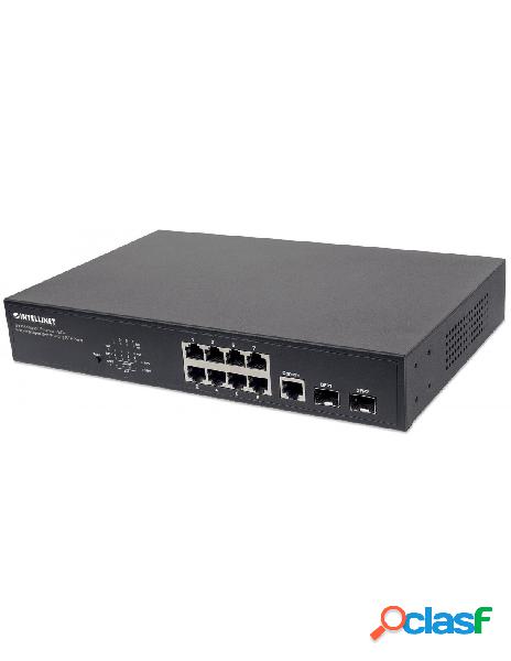 Intellinet - switch gigabit ethernet 8 porte poe+