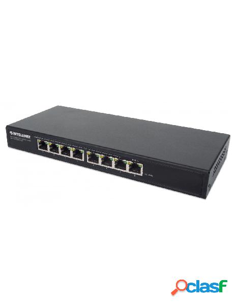 Intellinet - switch poe+ gigabit ethernet a 8 porte con
