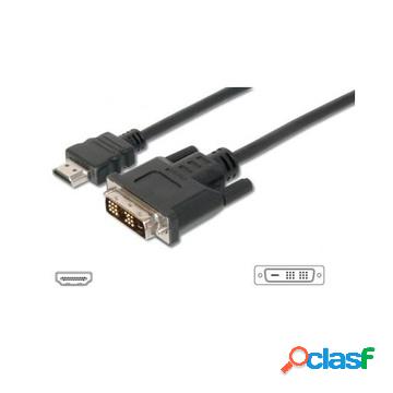 Itb cmglp8742 cavo e adattatore video 5 m hdmi dvi-d nero