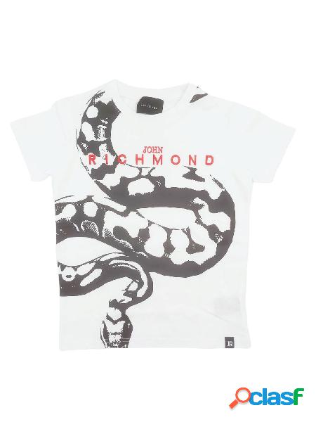 JOHN RICHMOND T-shirt a maniche corte con stampa serpente