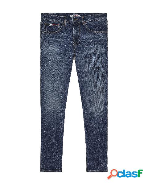 Jeans Austin lavaggio scuro stone washed