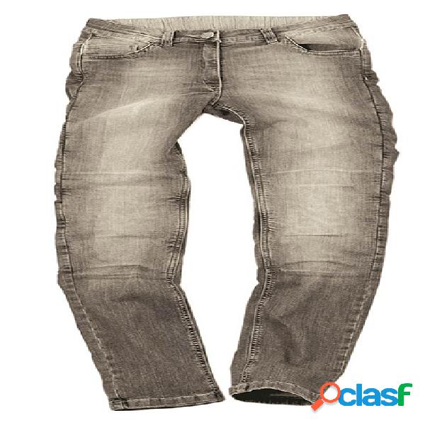 Jeans moto donna Motto Stella Grey con Fibra Aramidica