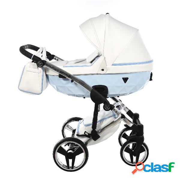 Junama Diamond Candy V2 3 in 1 Pelle Bianco/ Nav Azzurro