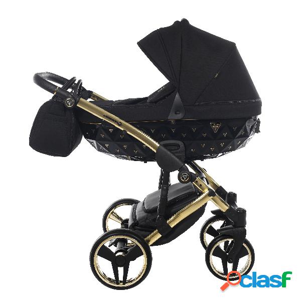 Junama Diamond Exclusive 2.0 2 in 1 Black/Black Telaio e